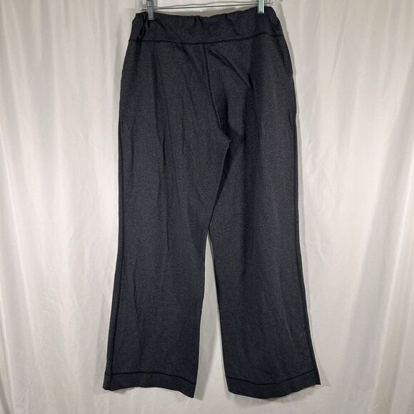 Lululemon Pants Women's 10 Grey Pull On Drawstring Pockets Wide Leg - Picture 5 of 8